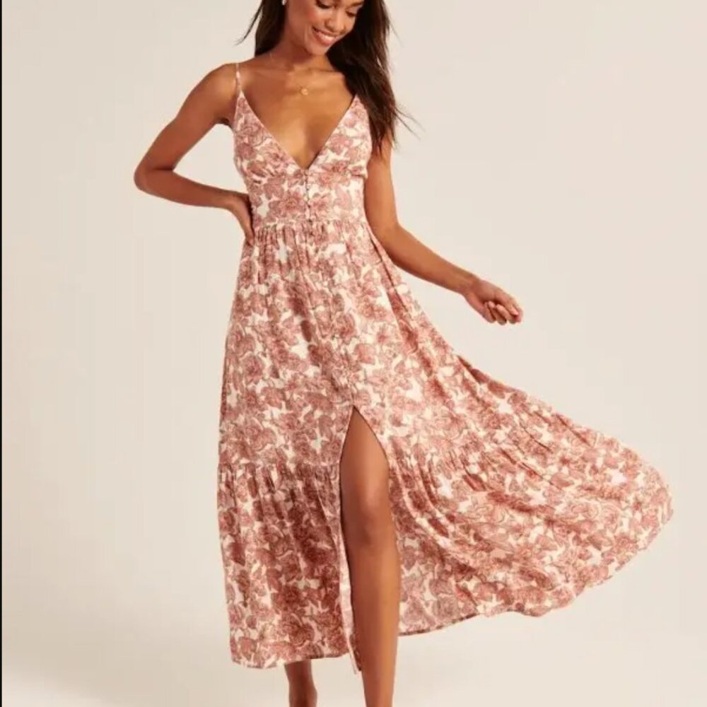 Abercrombie button up maxi dress (XS)